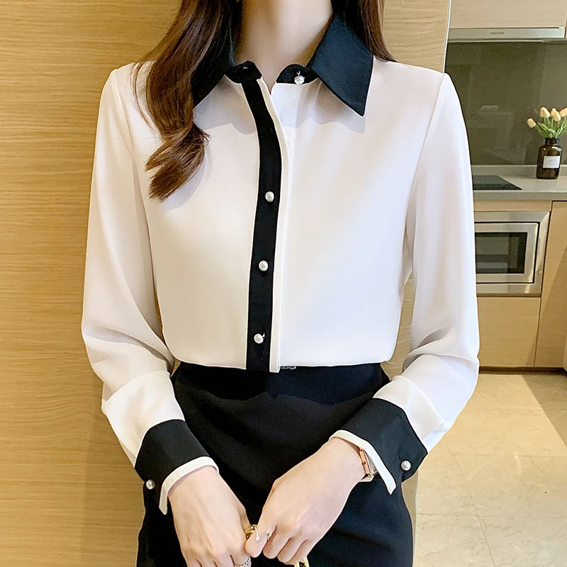 Men'S Formal Wear Rental - Camisa blanca de gasa para mujer,