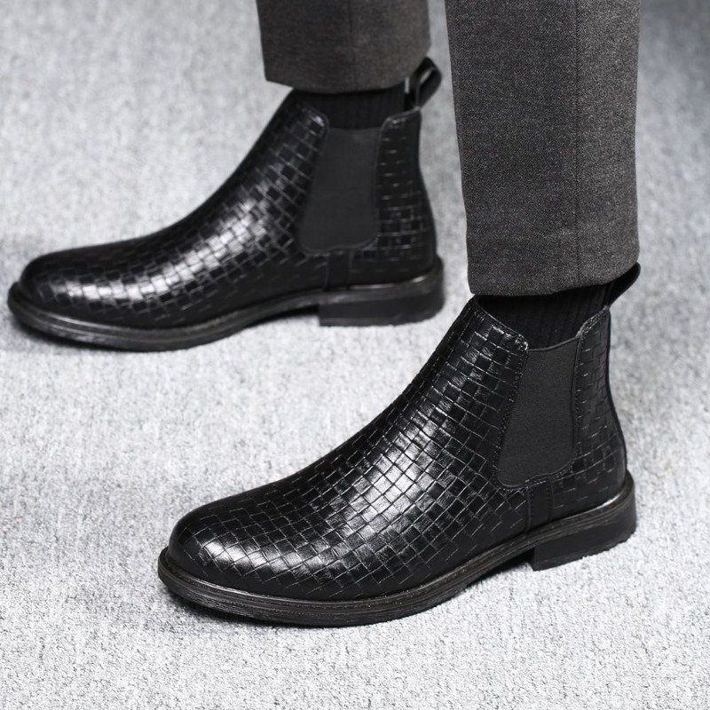 Men'S Formal Style - Botas Chelsea de Hombre con Patrón