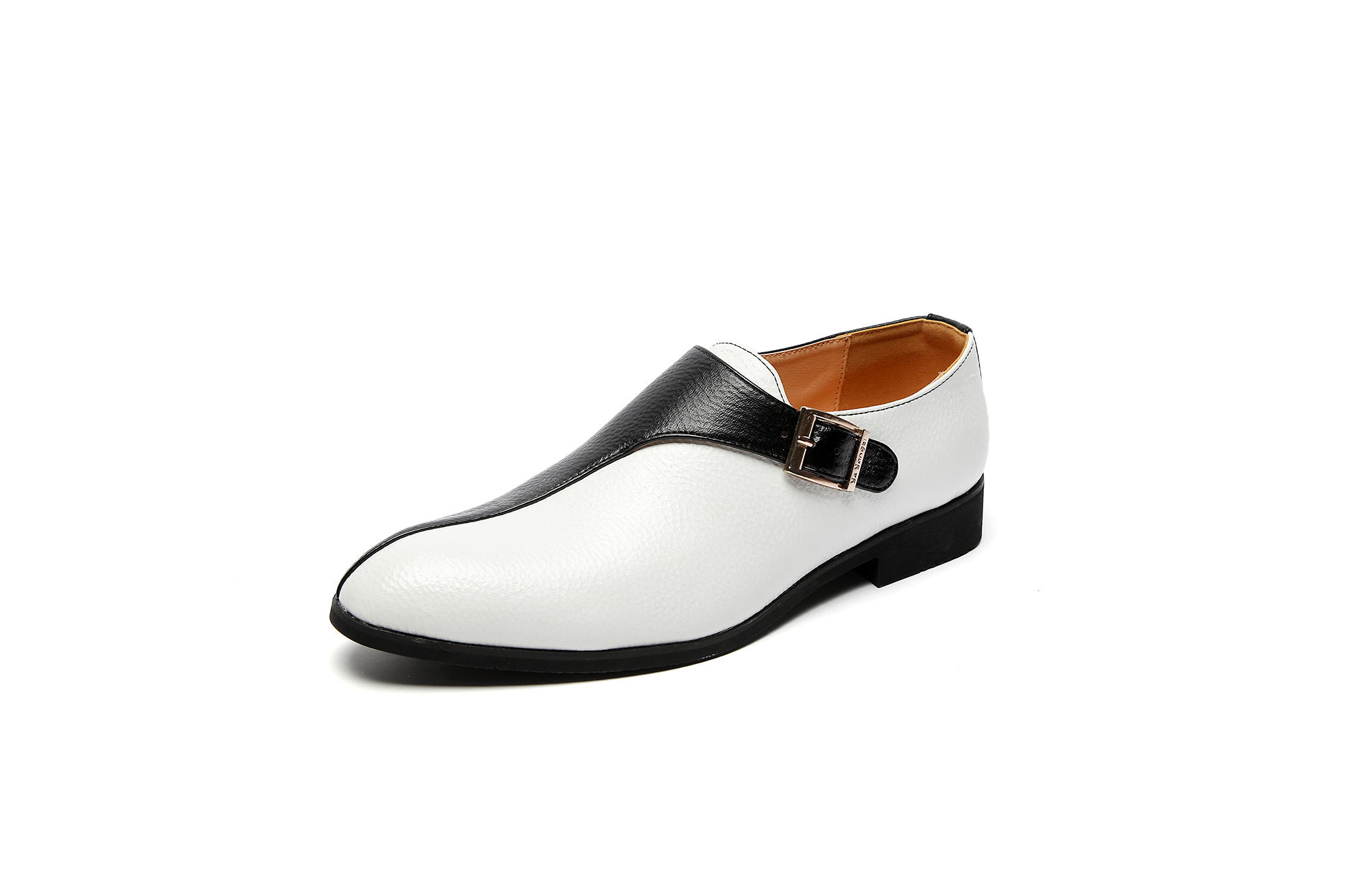 Men Formal Wear Black And White - Mocasines Clásicos en Blanco y Negro