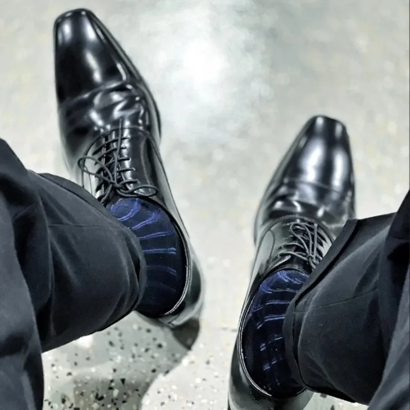 Men'S Formal Wear Rental - Calcetines a Rayas para Hombre, Calcetines
