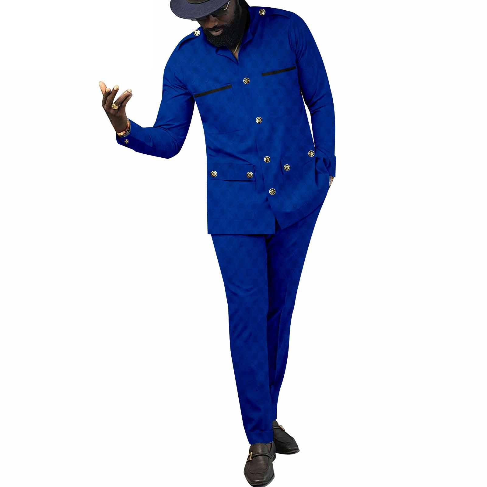 Men Formal Wear Clothes - Ropa tradicional africana para hombres, chaqueta