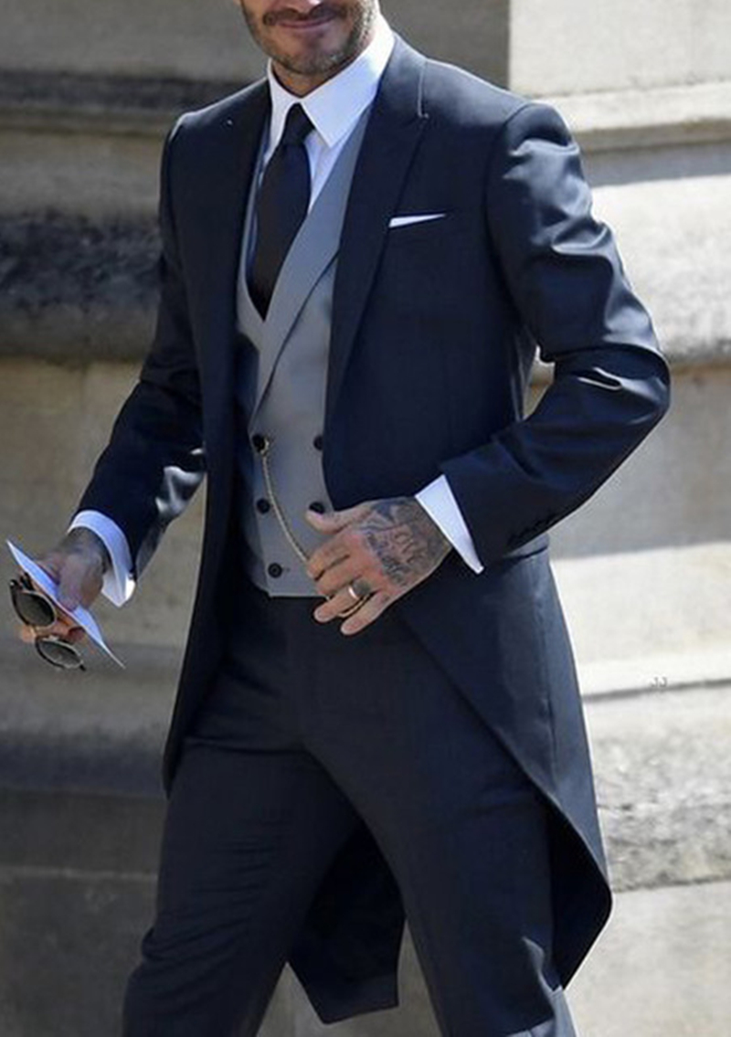 Men'S Formal Wear Rental - Esmoquin azul marino para hombre, traje