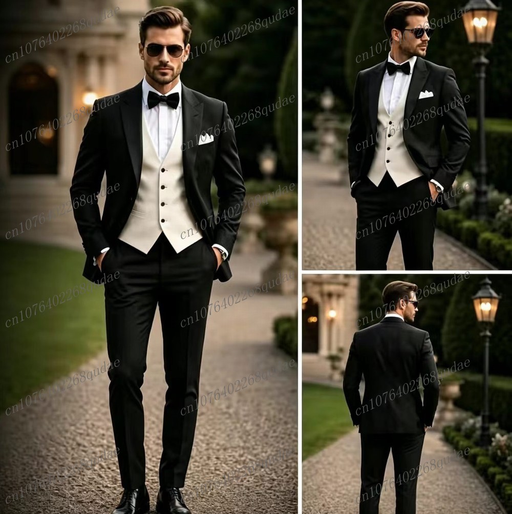 Traje formal blanco y negro pa - Men Formal Wear Black And White reseña y precio