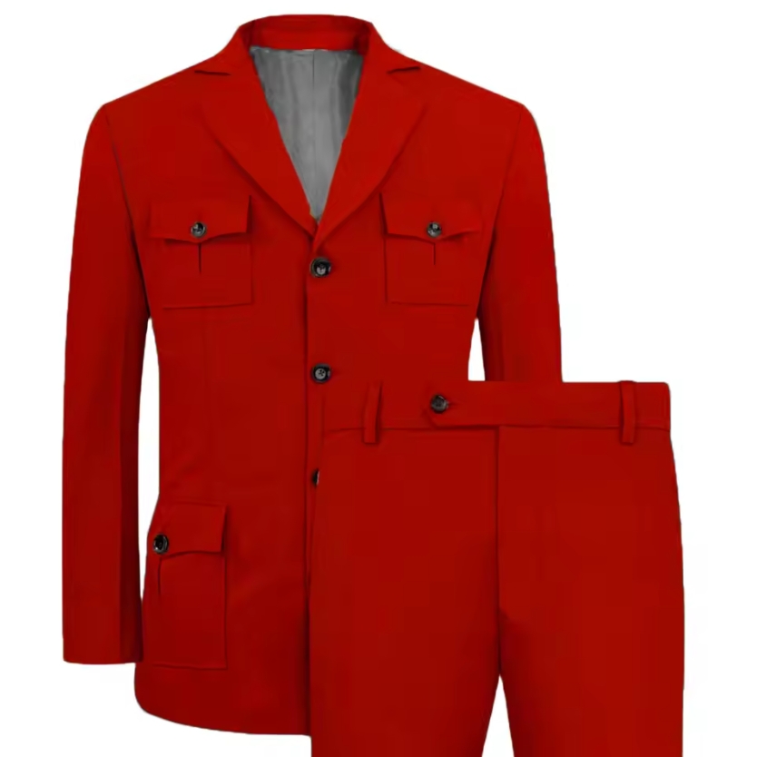 Traje de Hombre Casual Color C - Khaki Formal Wear Men reseña y precio