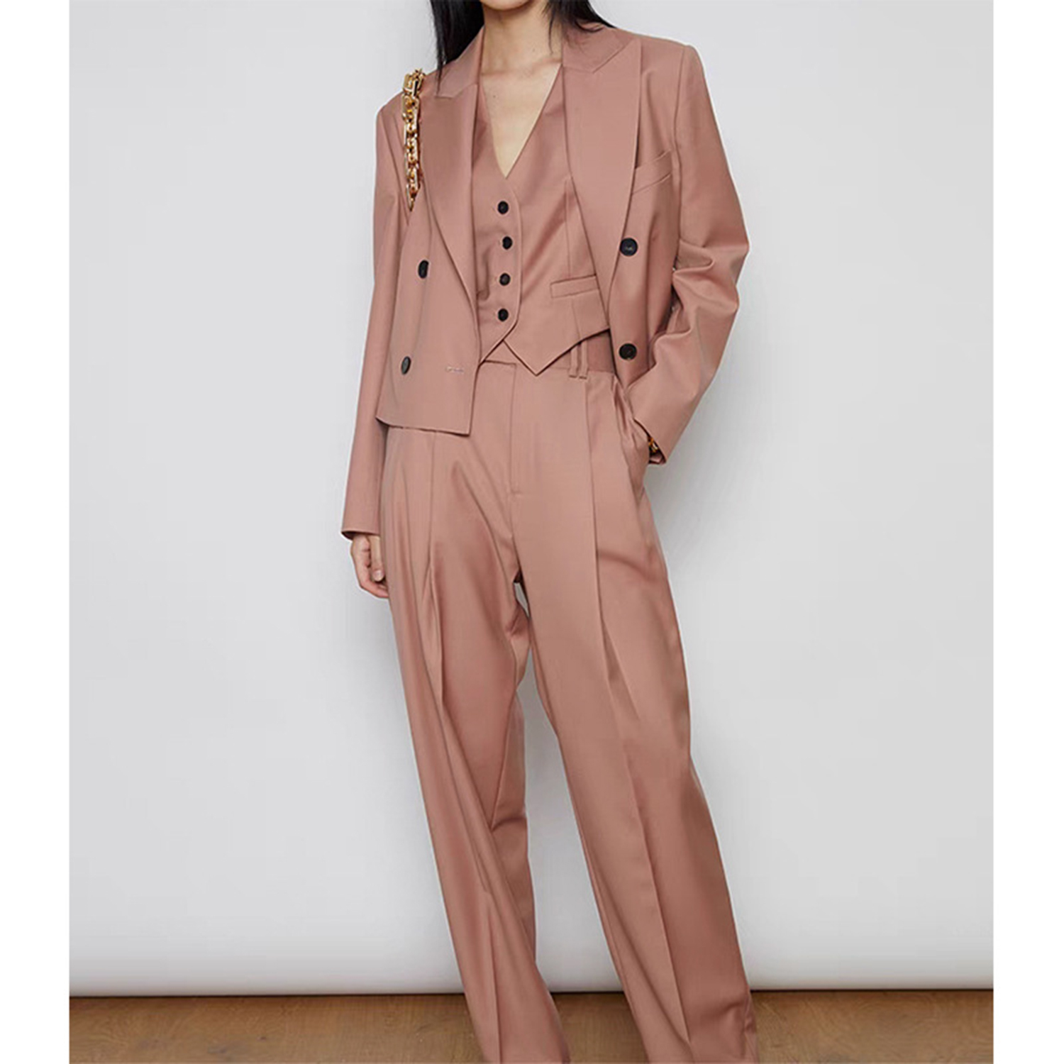 Traje de Pantalón para Mujer A - Double Breasted Blazer reseña y precio