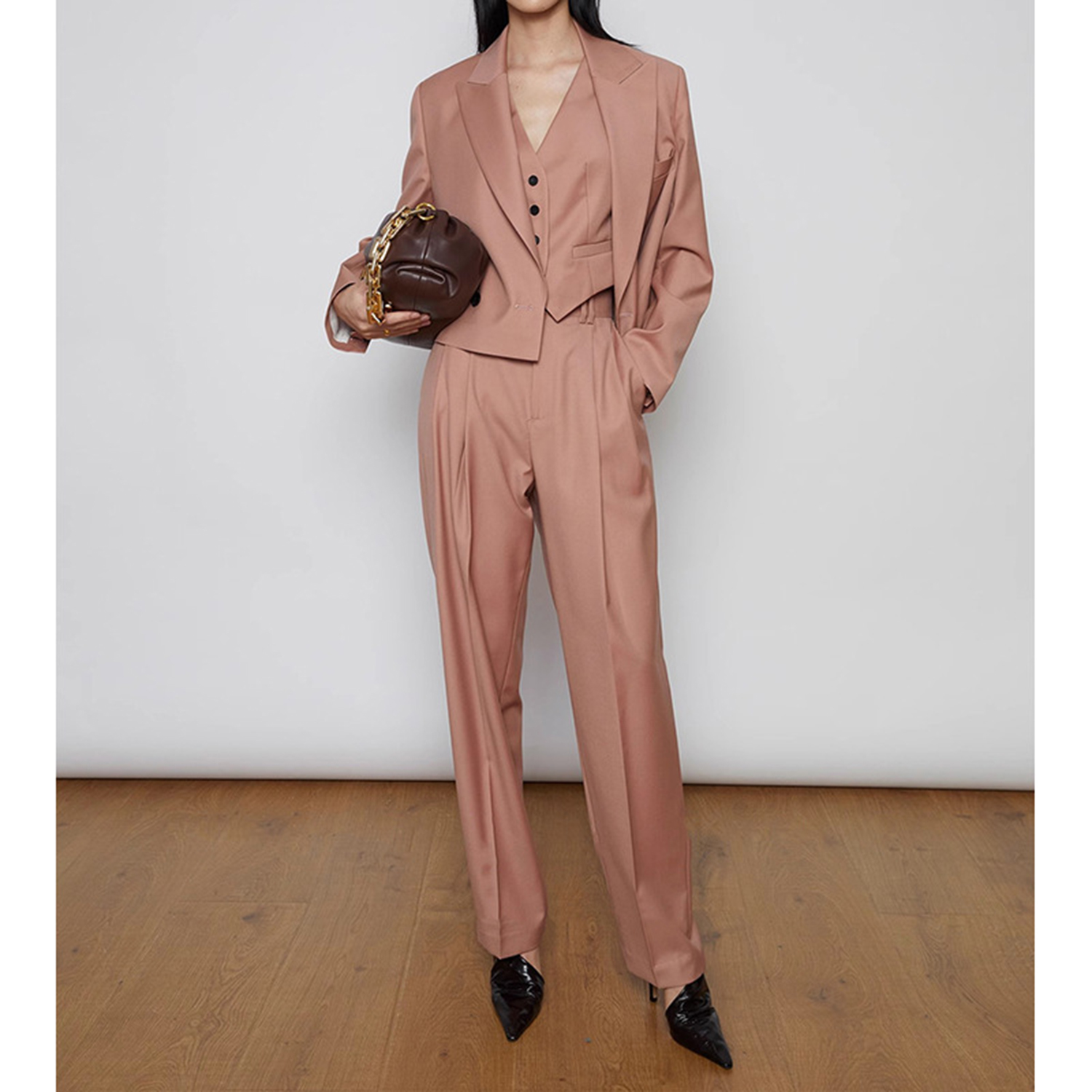 Traje de Pantalón para Mujer A - Double Breasted Blazer reseña y precio