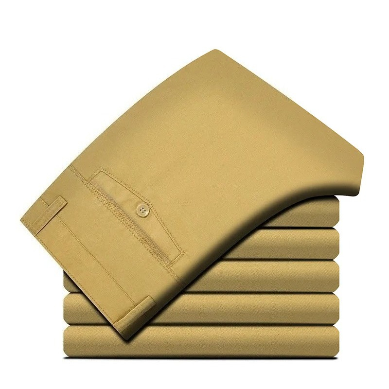 Pantalón Casual de Algodón 100 - Khaki Formal Wear Men reseña y precio