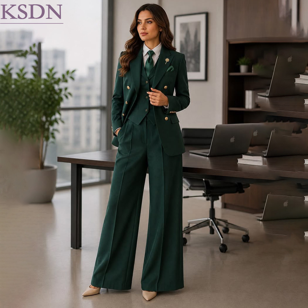 Trajes formales verdes para mu - Double Breasted Blazer reseña y precio