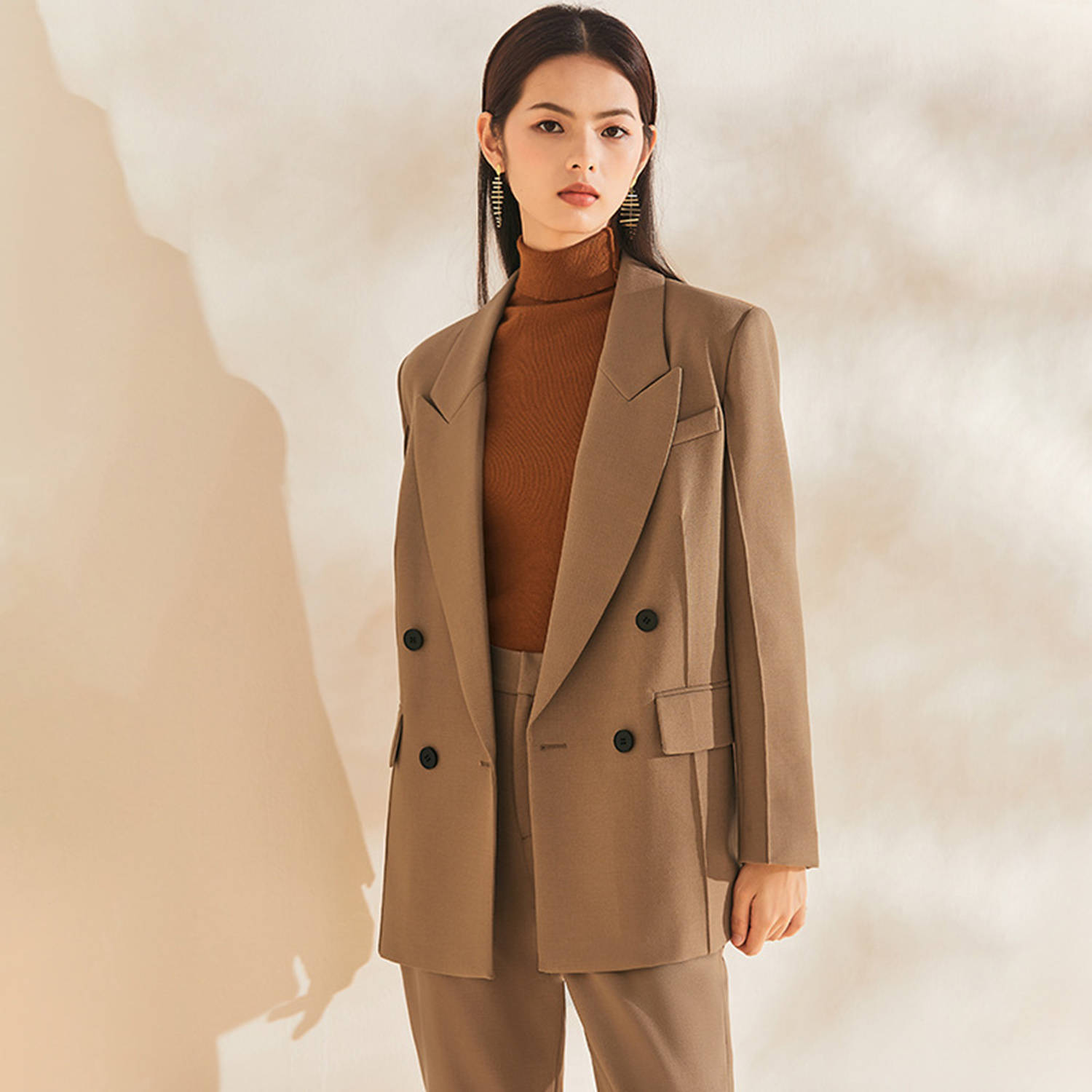 Traje de Mujer Allingentle, Tr - Double Breasted Blazer reseña y precio