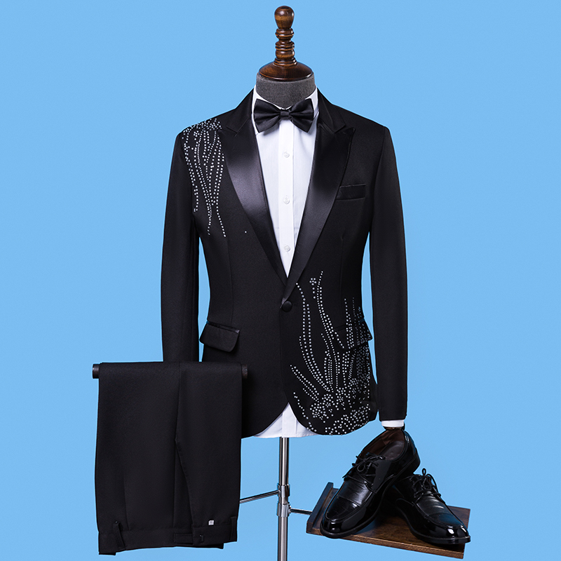 Traje Formal Slim Fit para Hom - Men Formal Wear Black And White reseña y precio