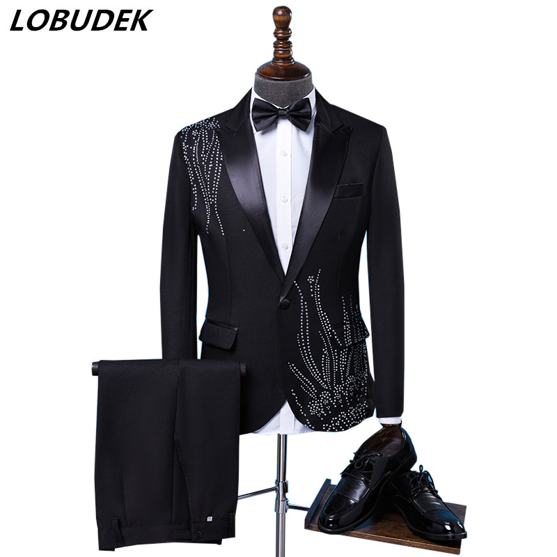 Traje Formal Slim Fit para Hom - Men Formal Wear Black And White reseña y precio