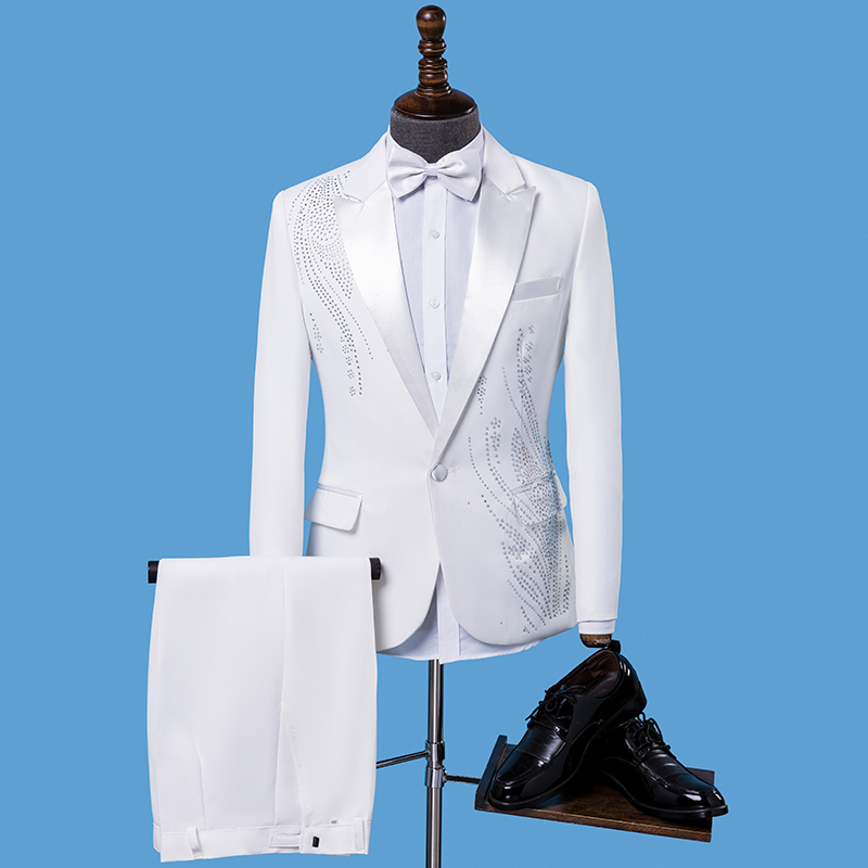 Traje Formal Slim Fit para Hom - Men Formal Wear Black And White reseña y precio