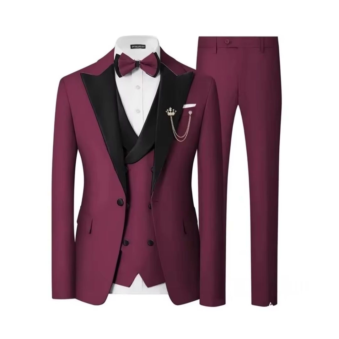 Traje de esmoquin de 3 piezas  - Men Formal Wear For Dinner reseña y precio