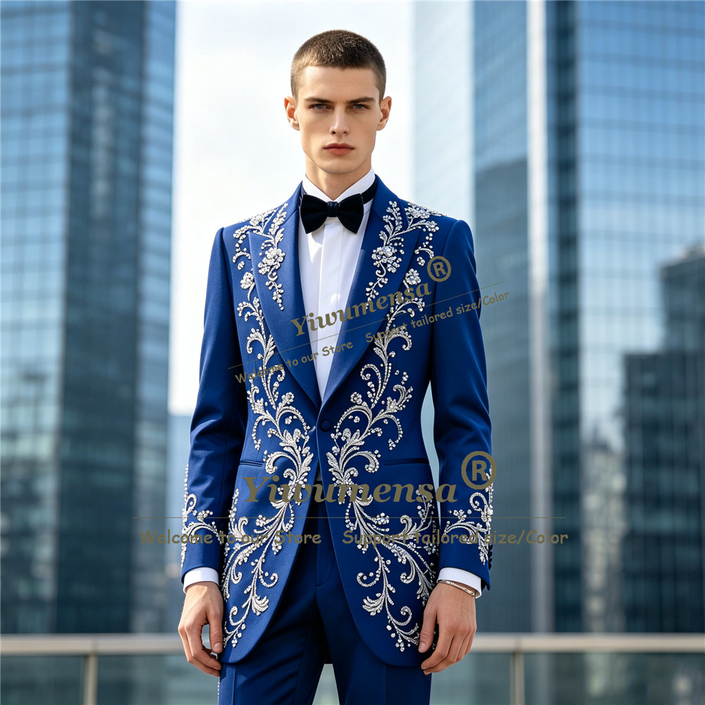 Trajes de Lujo con Cuentas de  - Men Formal Wear For Dinner reseña y precio
