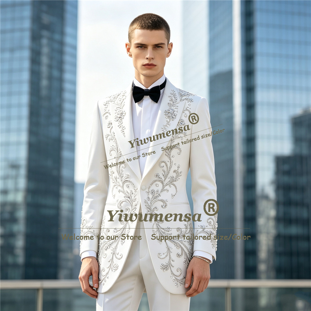 Trajes de Lujo con Cuentas de  - Men Formal Wear For Dinner reseña y precio