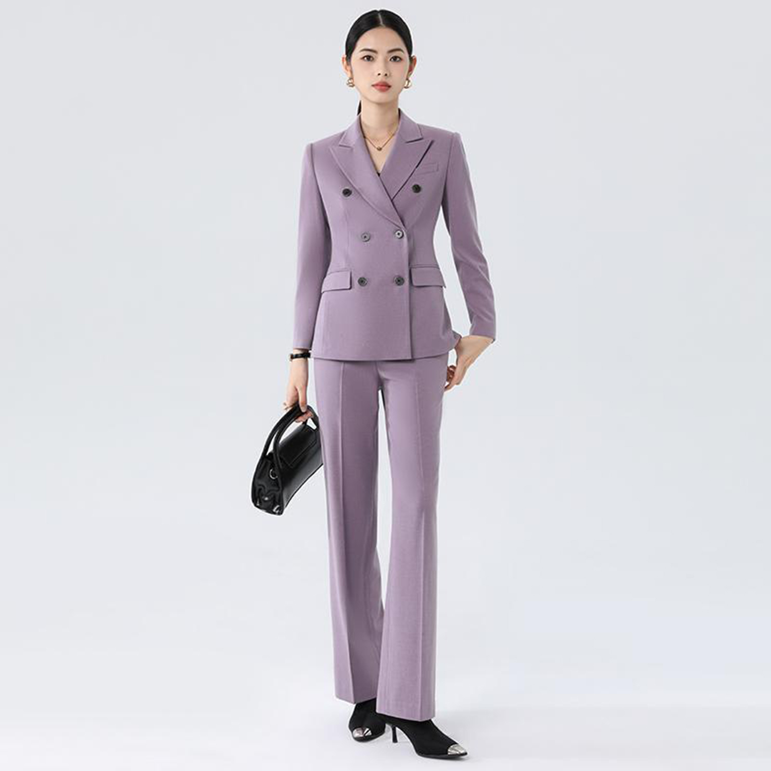Traje Morado Allingentle para  - Double Breasted Blazer reseña y precio
