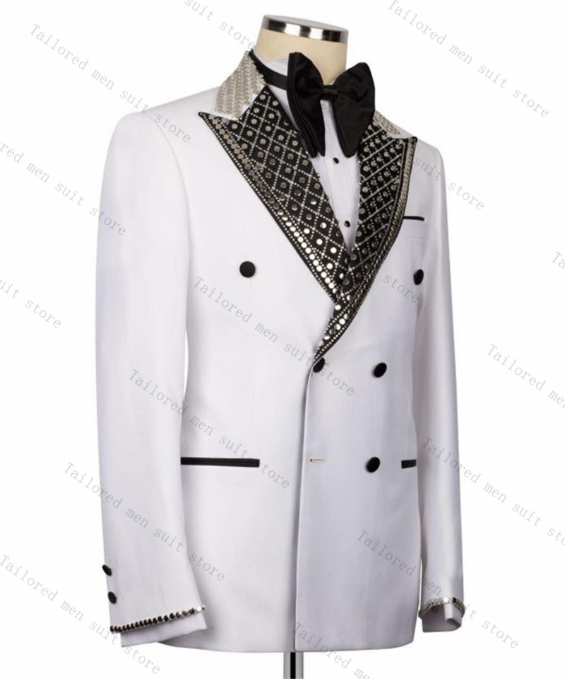 Conjunto de traje de hombre co - Men Formal Wear Black And White reseña y precio