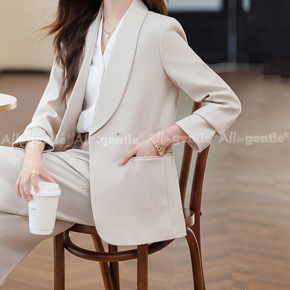 Traje de oficina para mujer, c - Double Breasted Blazer reseña y precio