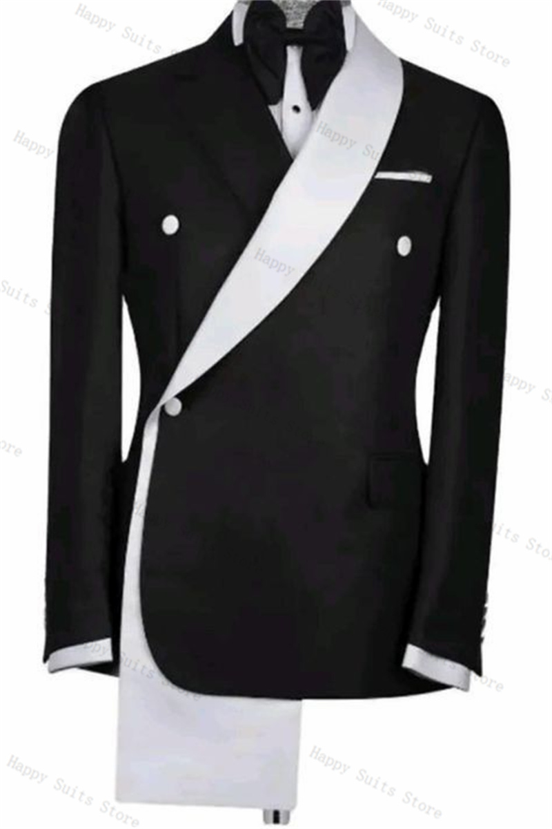 Conjunto de traje blanco y neg - Men Formal Wear Black And White reseña y precio