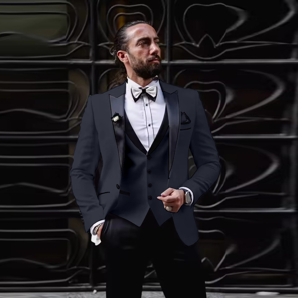 Traje de Esmoquin de 3 Piezas  - Men Formal Wear For Dinner reseña y precio