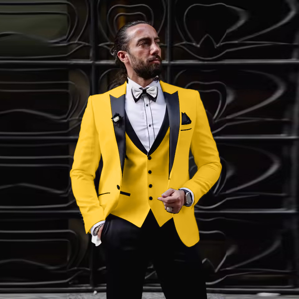 Traje de Esmoquin de 3 Piezas  - Men Formal Wear For Dinner reseña y precio
