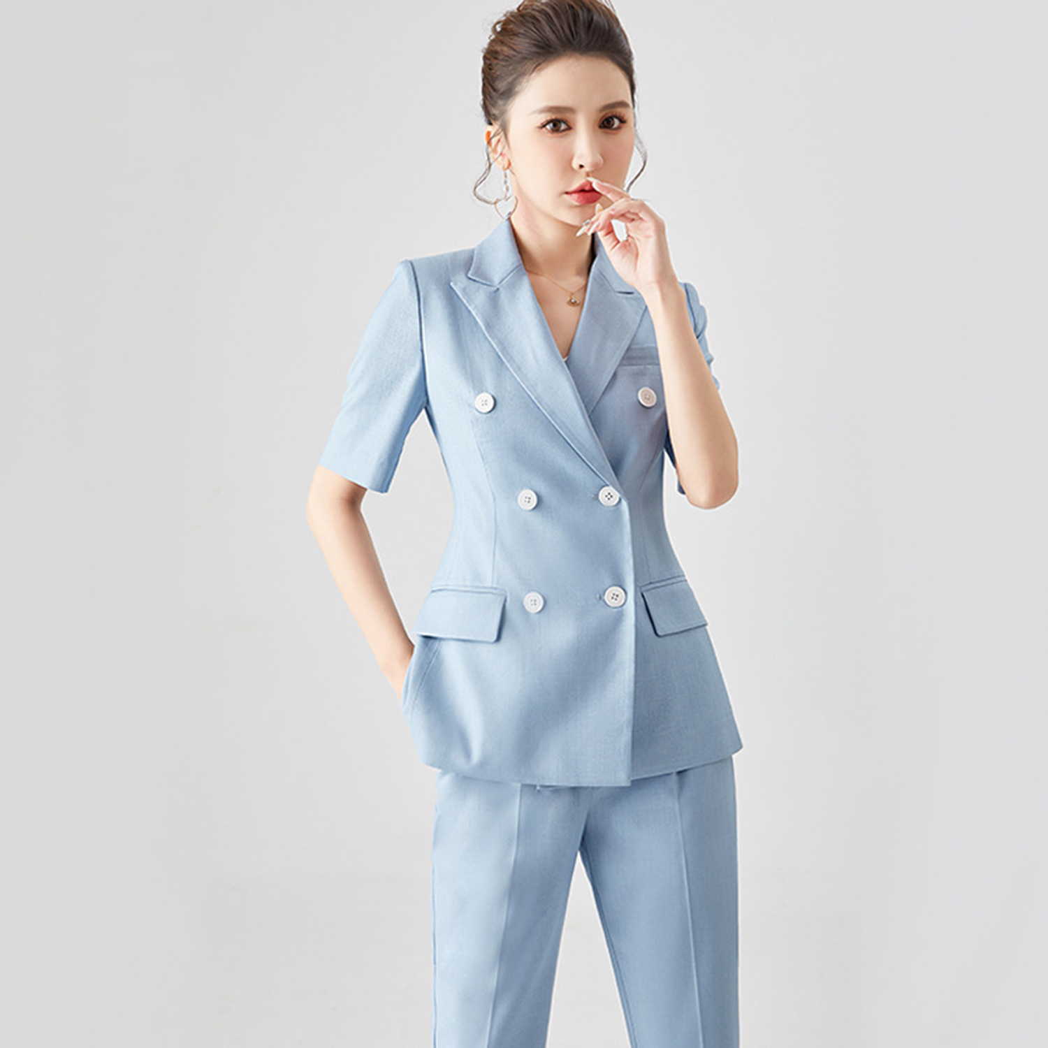 Traje de Mujer Allingentle, Co - Double Breasted Blazer reseña y precio