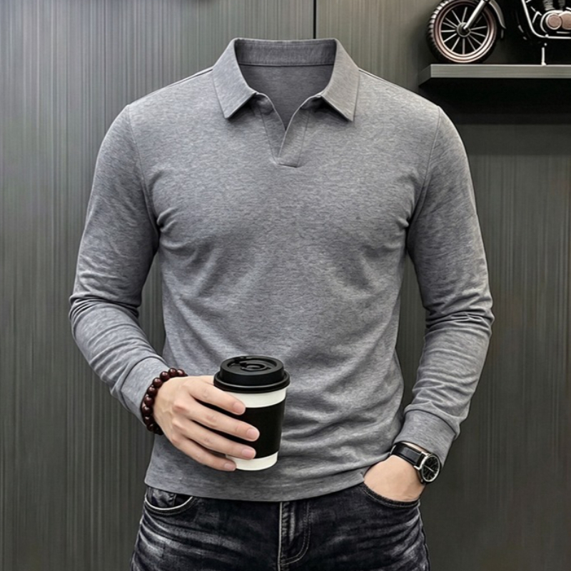 Camiseta de Manga Larga Casual - Men'S Formal Style reseña y precio