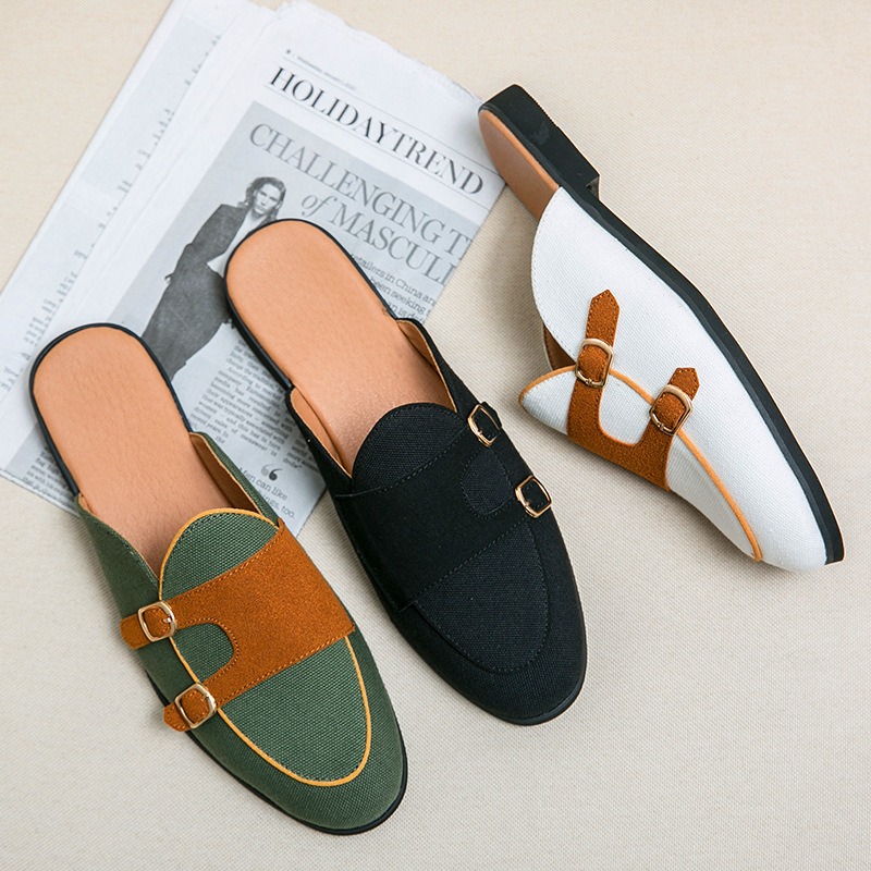 Mulas de lona, medio zapatos p - Men'S Formal Style reseña y precio