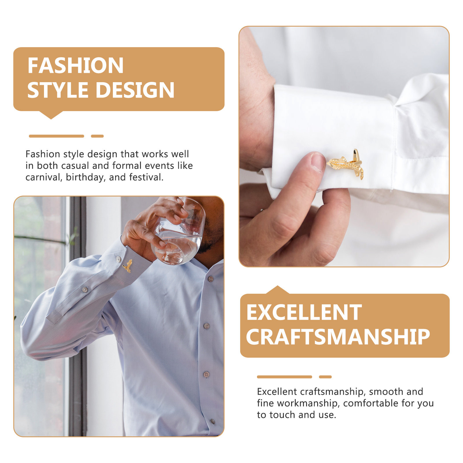 1 par de gemelos de saxofón de - Men'S Formal Wear Accessories reseña y precio